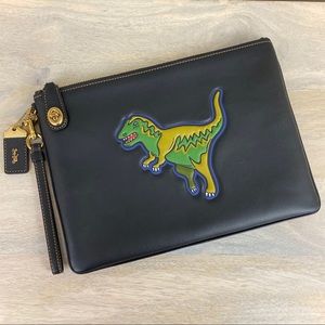 Coach Rexy Large Turnlock Wristlet